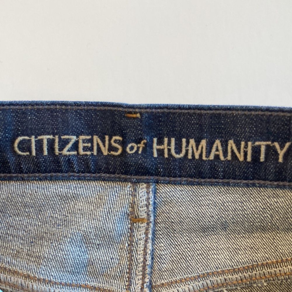 👖 Citizens of Humanity Crop Jeans Dark Wash Size 24 - Picture 7 of 13